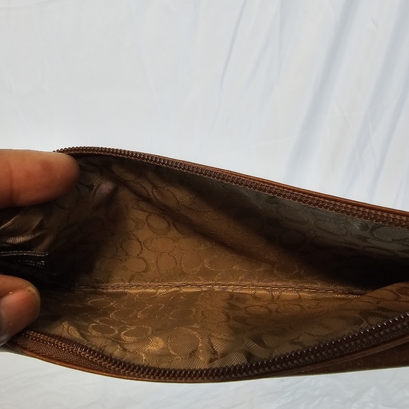 Coach Genuine Leather Corner Zip Wristlet Wallet - Picture 6 of 8